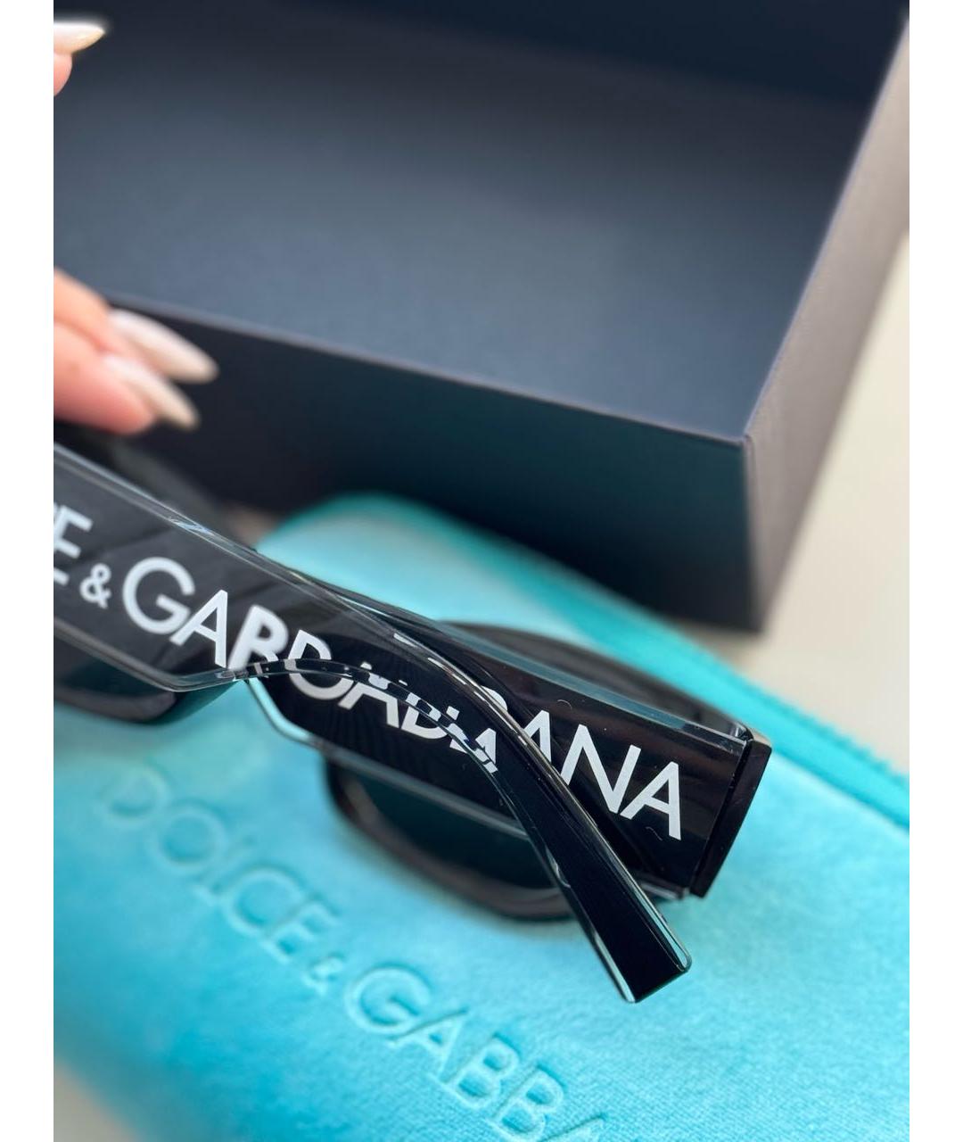 DOLCE&GABBANA Черные солнцезащитные очки, фото 4