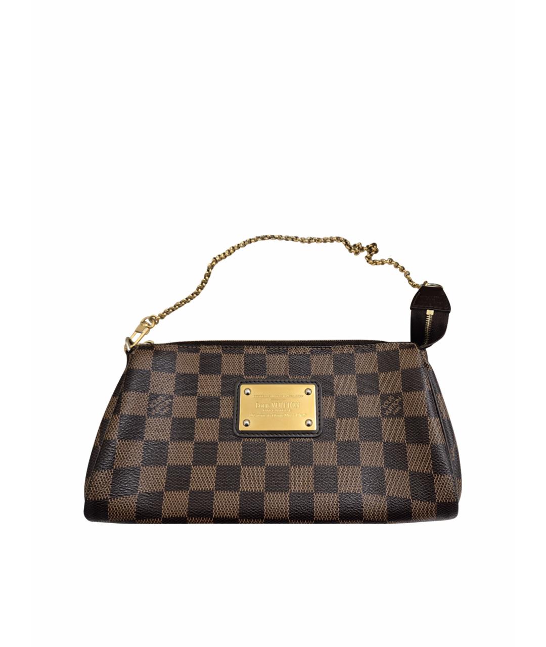LOUIS VUITTON Коричневая кожаная сумка через плечо, фото 1