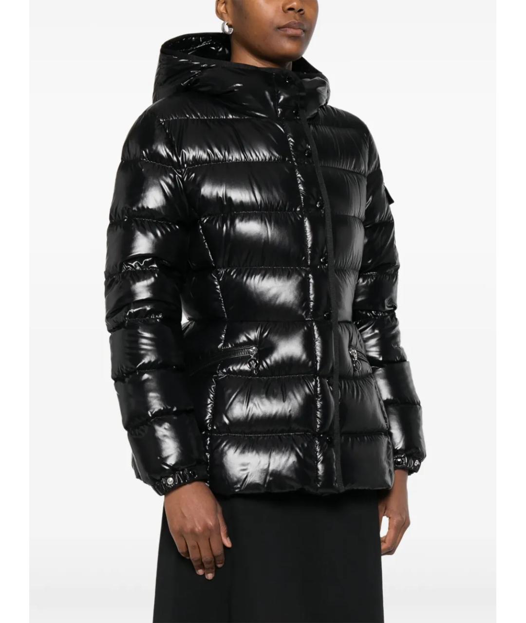MONCLER Черный пуховик, фото 3