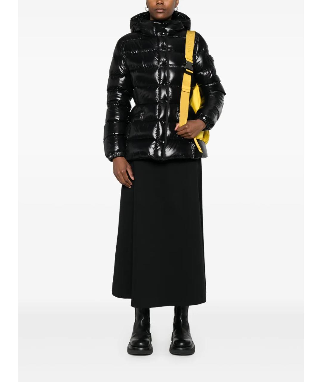 MONCLER Черный пуховик, фото 2