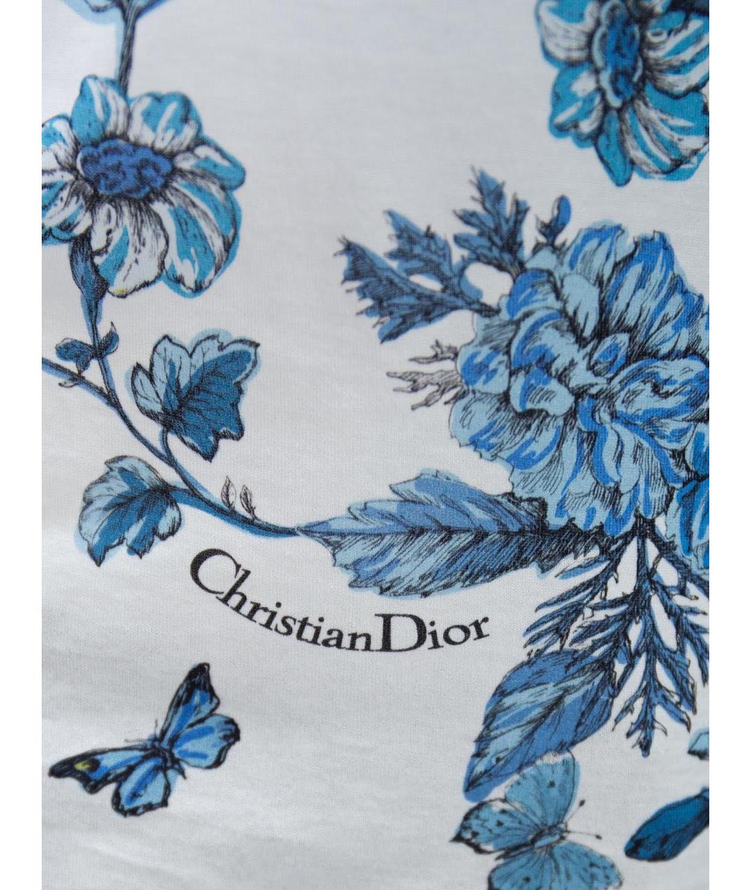 CHRISTIAN DIOR Белая хлопковая футболка, фото 3