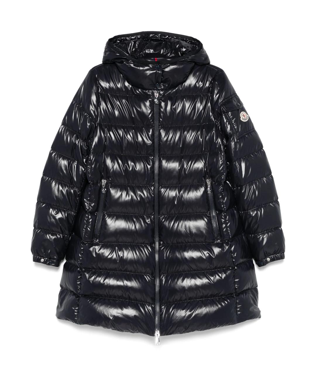 MONCLER Черный пуховик, фото 1