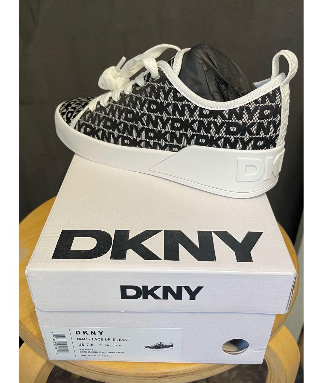 DKNY Антрацитовые текстильные кеды, фото 6
