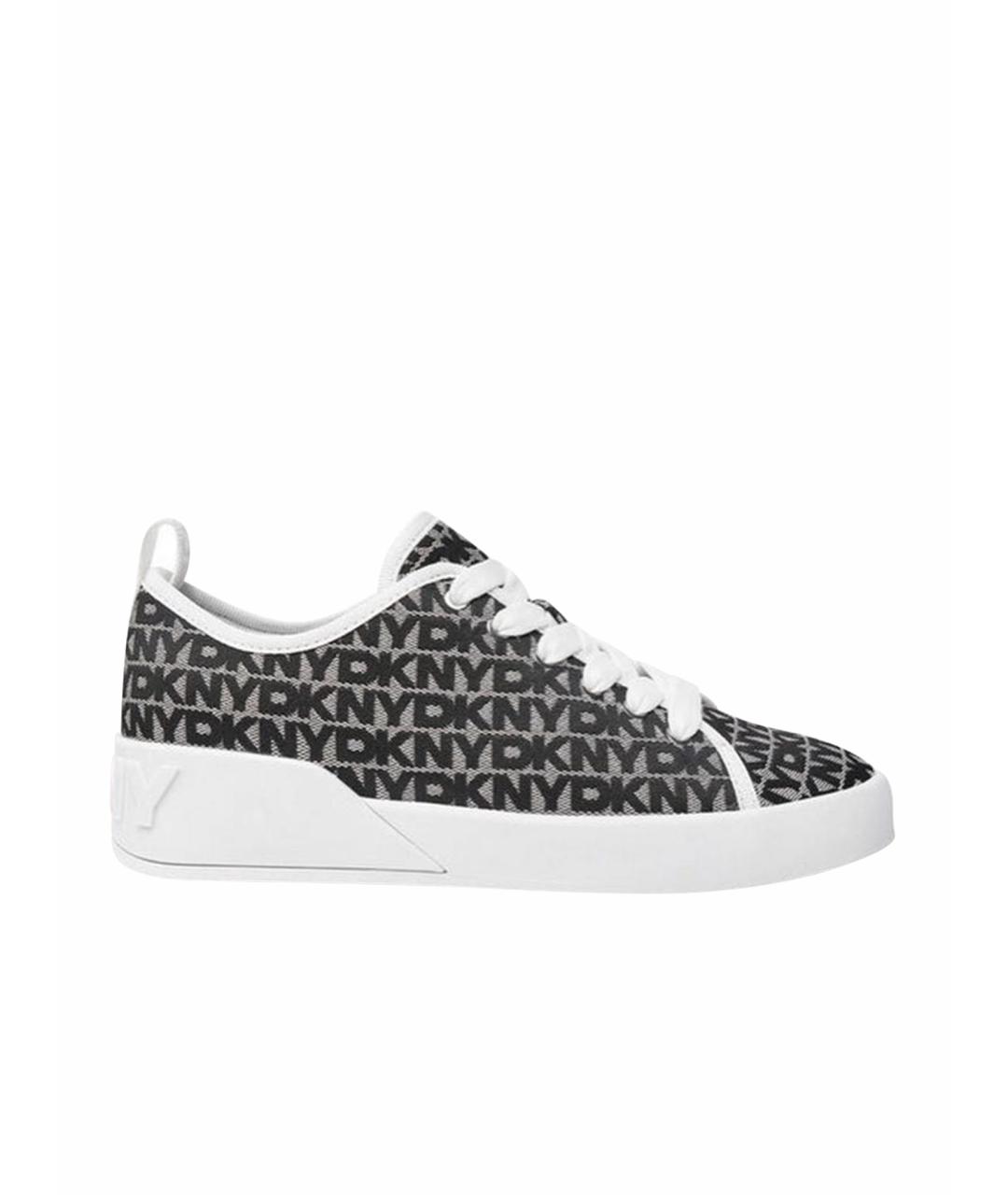 DKNY Антрацитовые текстильные кеды, фото 1