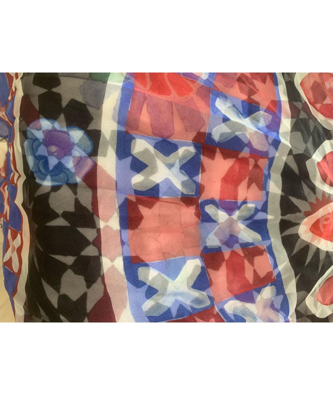 CHANEL Мульти шелковое вечернее платье, фото 4