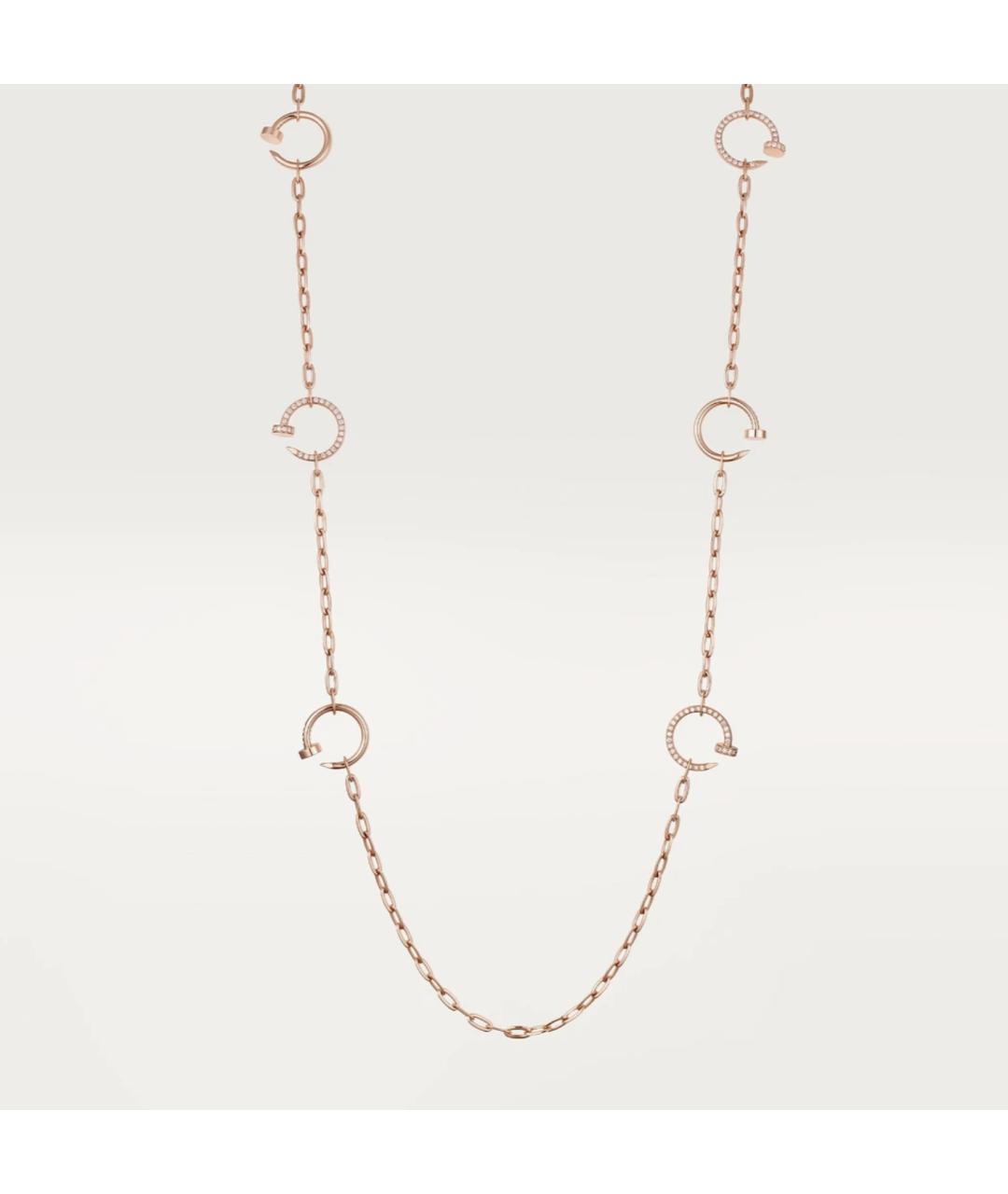 CARTIER Золотая цепочка из розового золота, фото 4