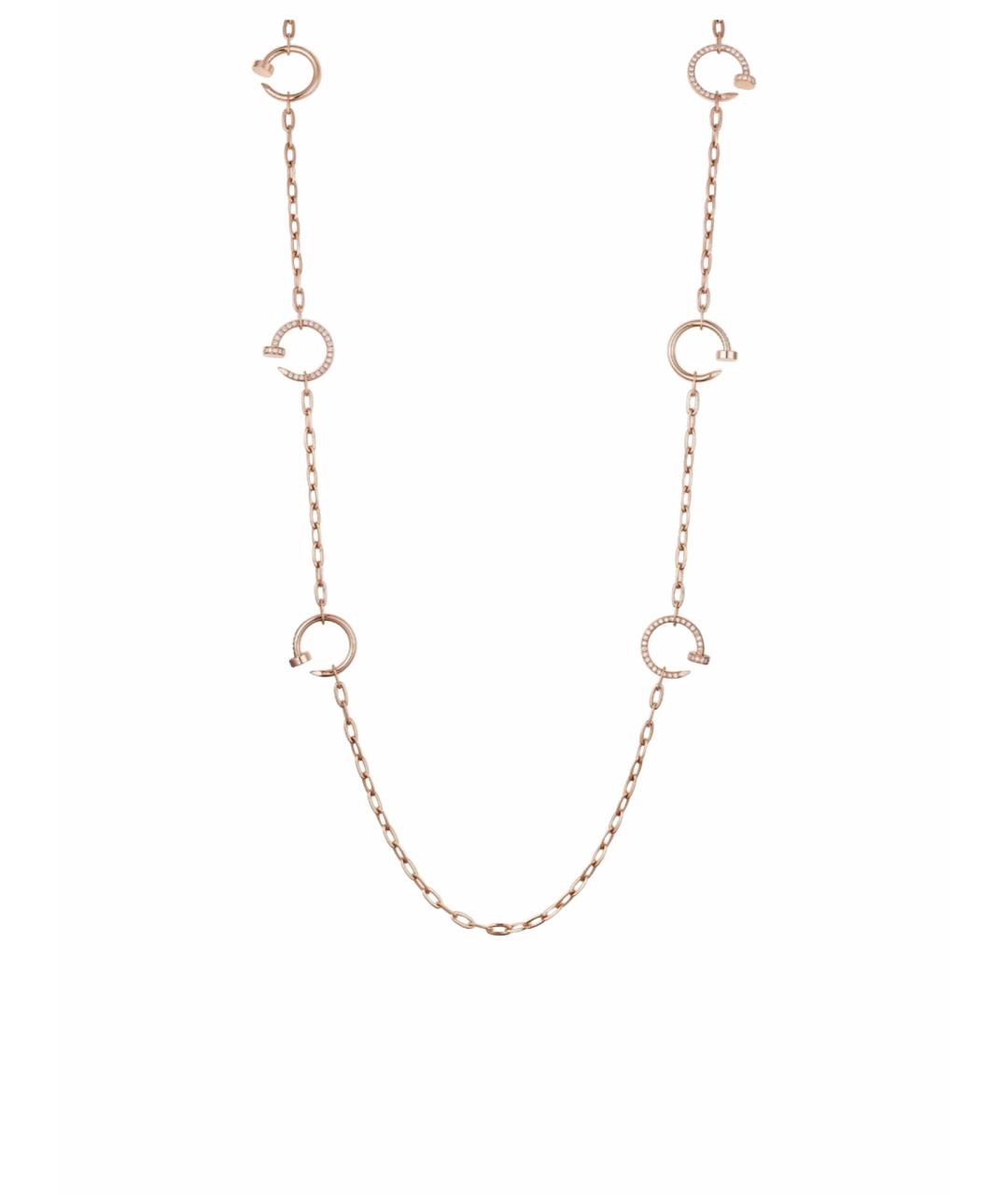 CARTIER Золотая цепочка из розового золота, фото 1