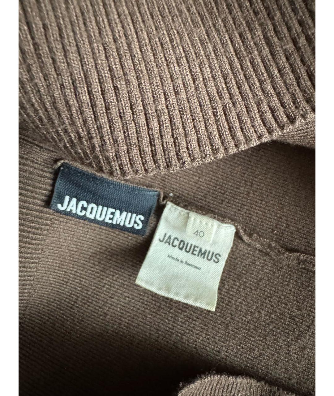 JACQUEMUS Коричневый вискозный джемпер / свитер, фото 5