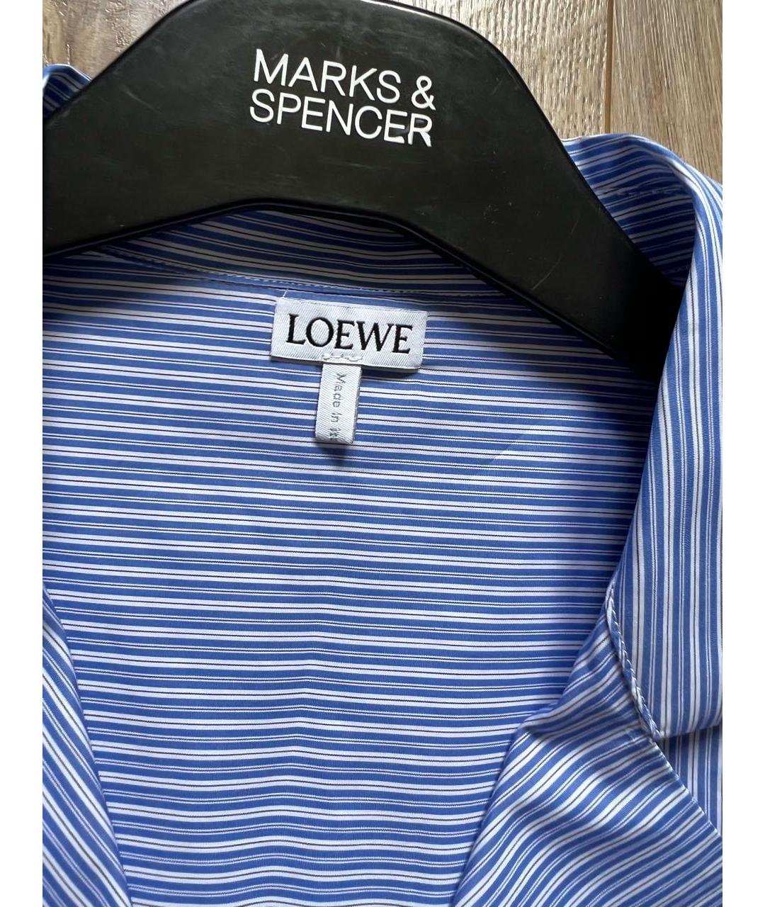 LOEWE Голубая хлопковая рубашка, фото 3