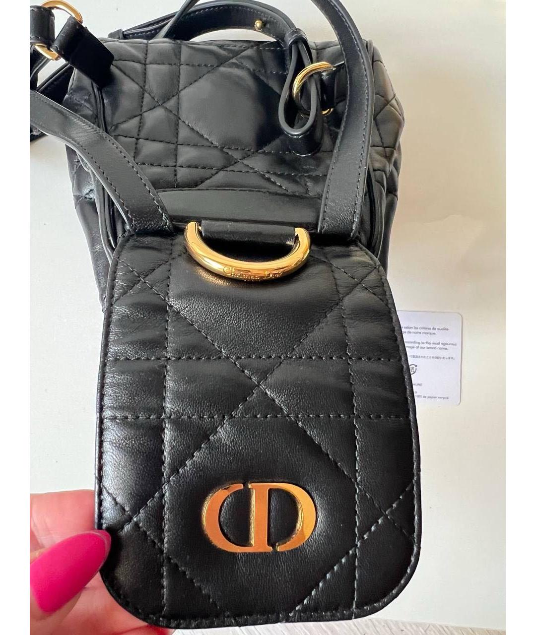 CHRISTIAN DIOR Черный кожаный рюкзак, фото 7