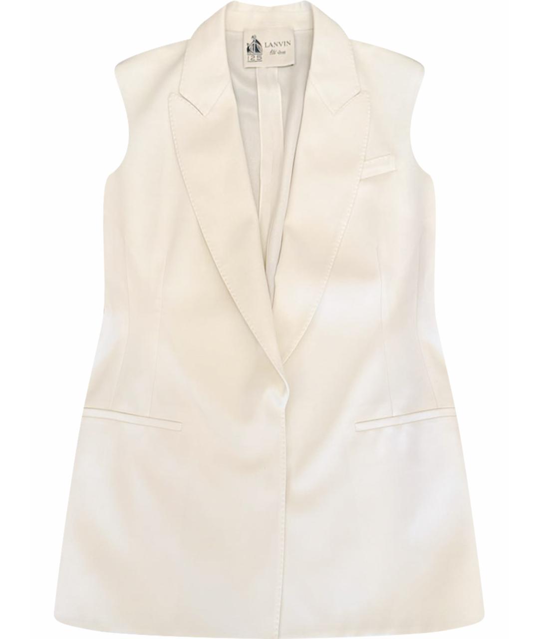 LANVIN Белая полиэстеровая блузы, фото 1