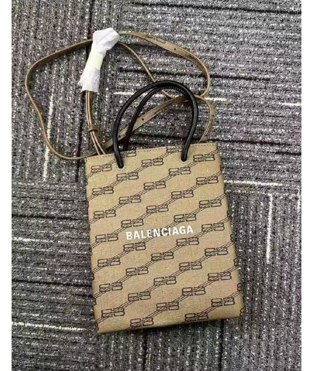 BALENCIAGA Коричневая сумка с короткими ручками, фото 6