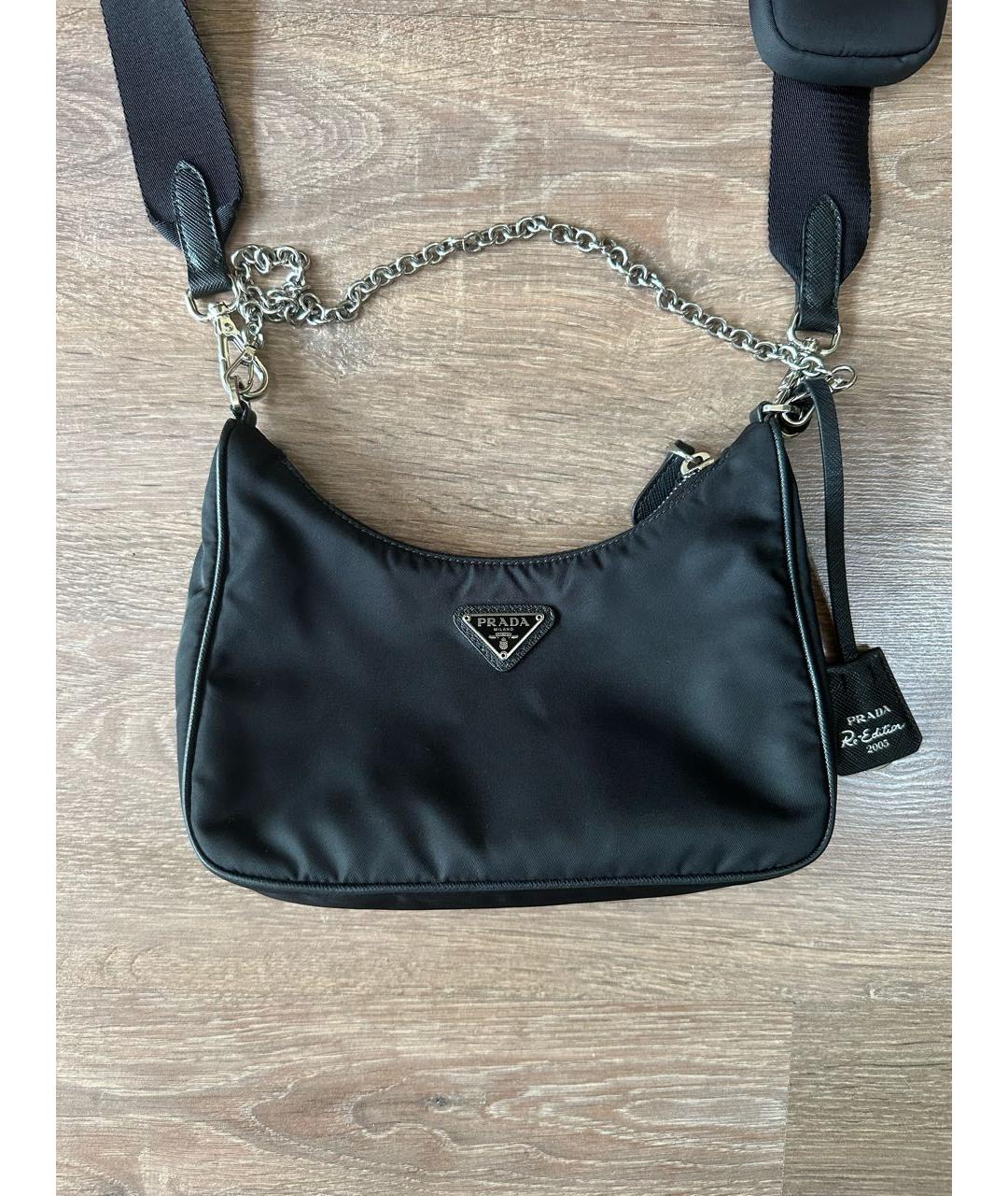 PRADA Черная сумка через плечо, фото 3
