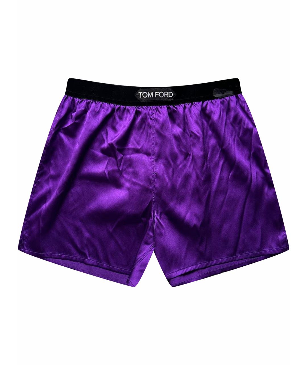 TOM FORD Фиолетовые шелковые шорты, фото 1