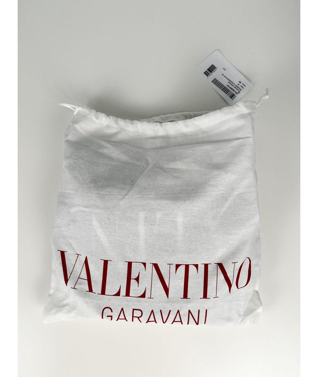 VALENTINO Черная кожаная сумка на плечо, фото 8