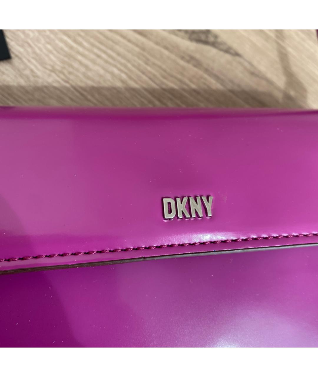DKNY Фиолетовая сумка через плечо из искусственной кожи, фото 7