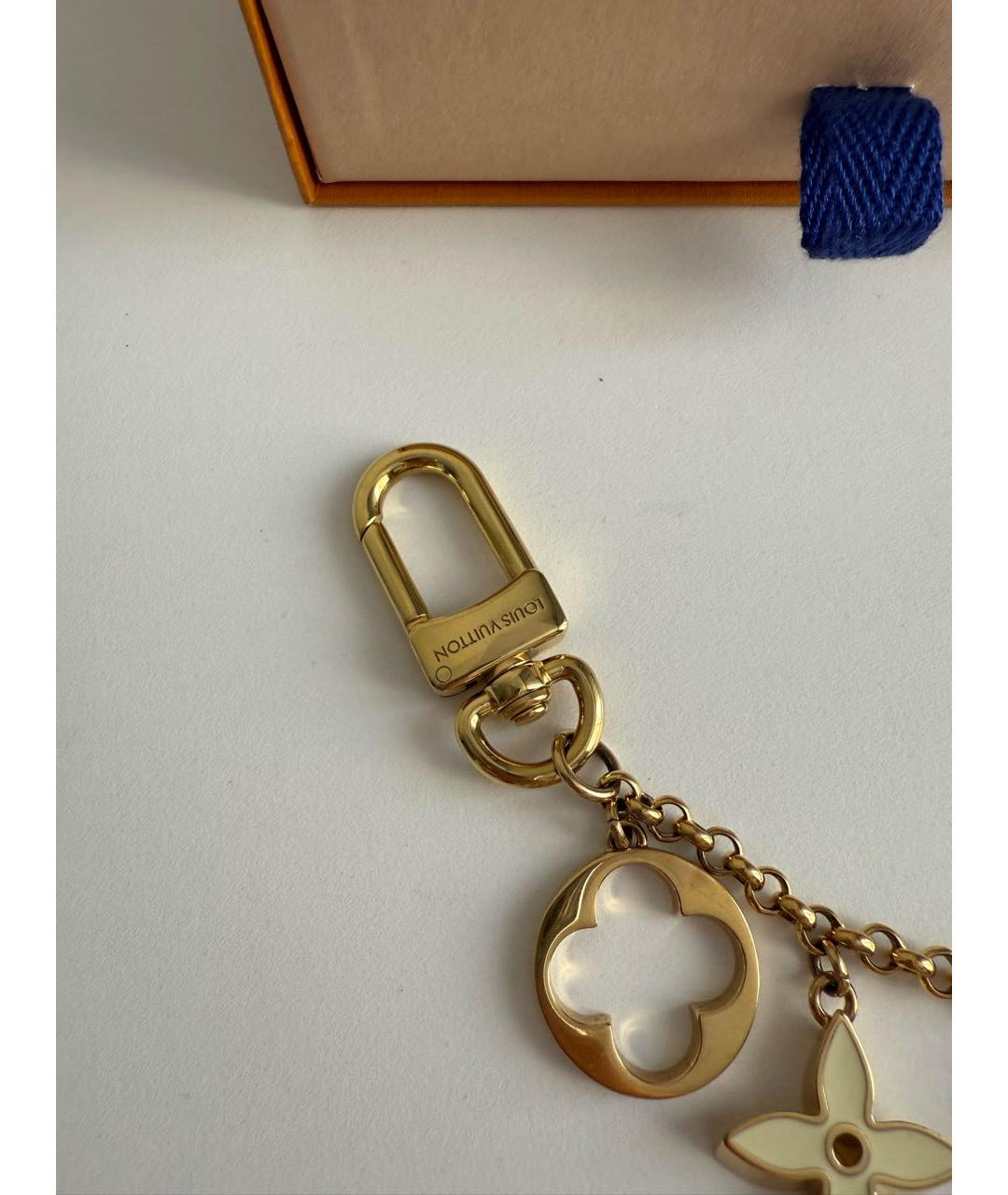 LOUIS VUITTON Золотой брелок, фото 4