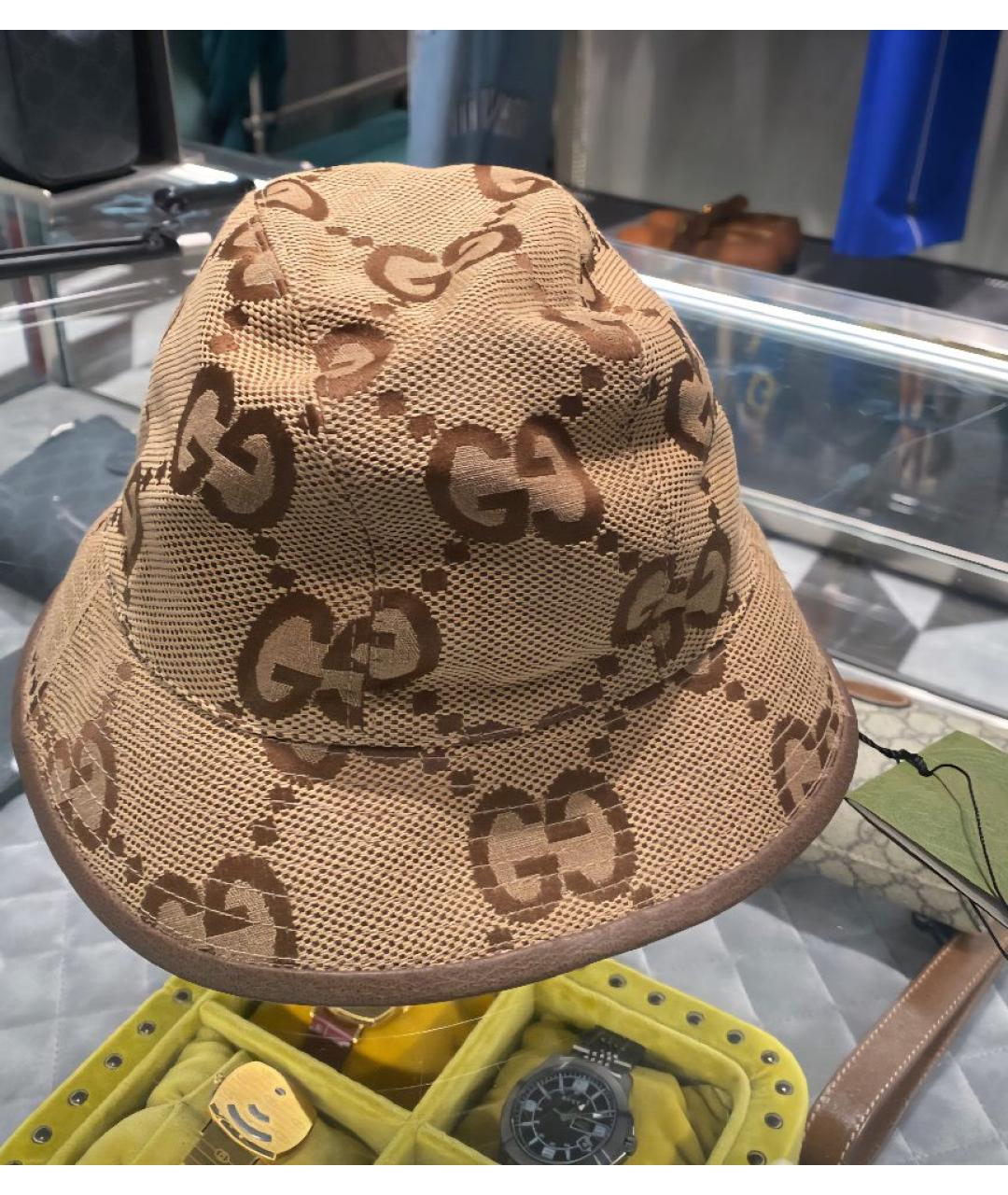 GUCCI Бежевая панама, фото 4