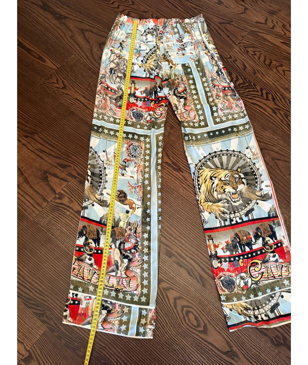 ROBERTO CAVALLI Мульти шелковый костюм с брюками, фото 7