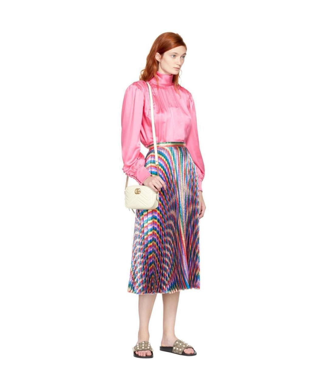 GUCCI Мульти юбка миди, фото 4