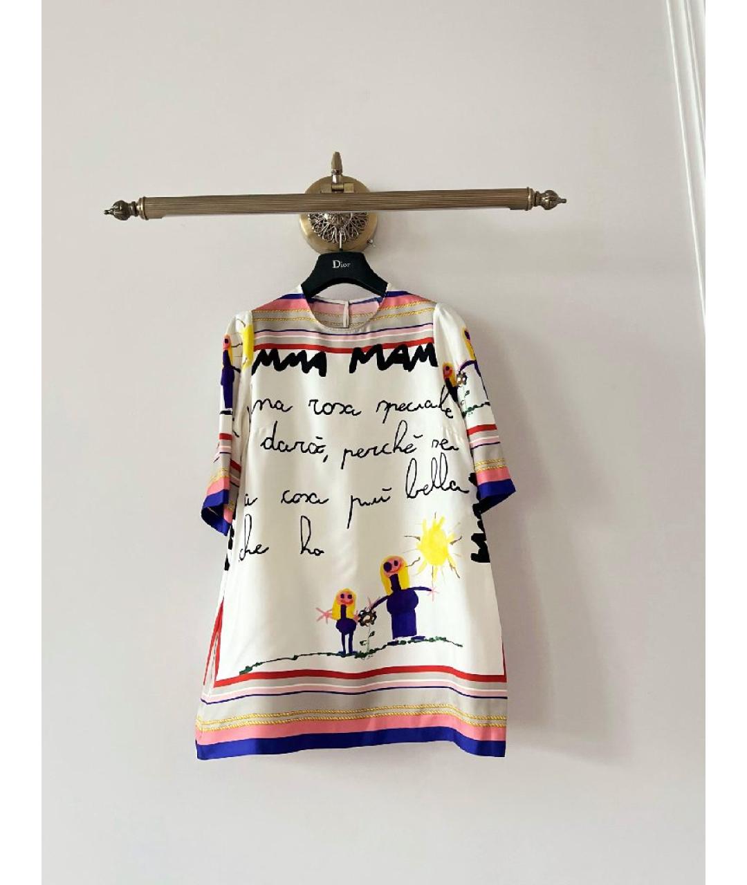 DOLCE&GABBANA Мульти шелковая блузы, фото 10