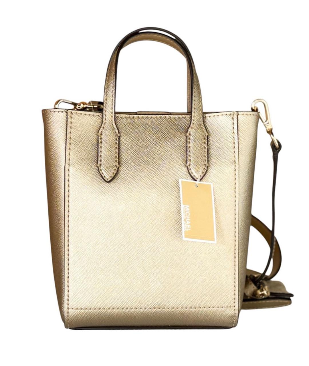 MICHAEL MICHAEL KORS Золотая сумка с короткими ручками, фото 8