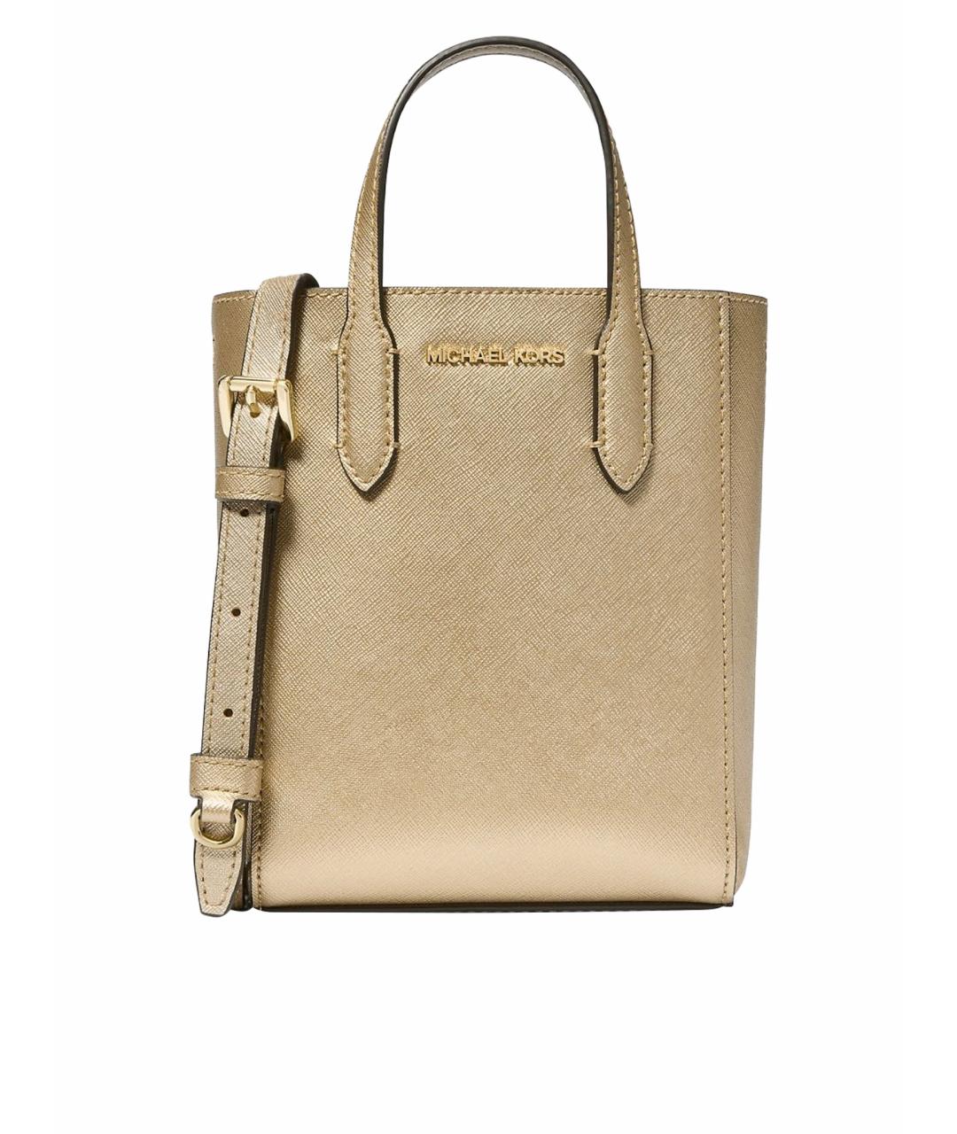 MICHAEL MICHAEL KORS Золотая сумка с короткими ручками, фото 2