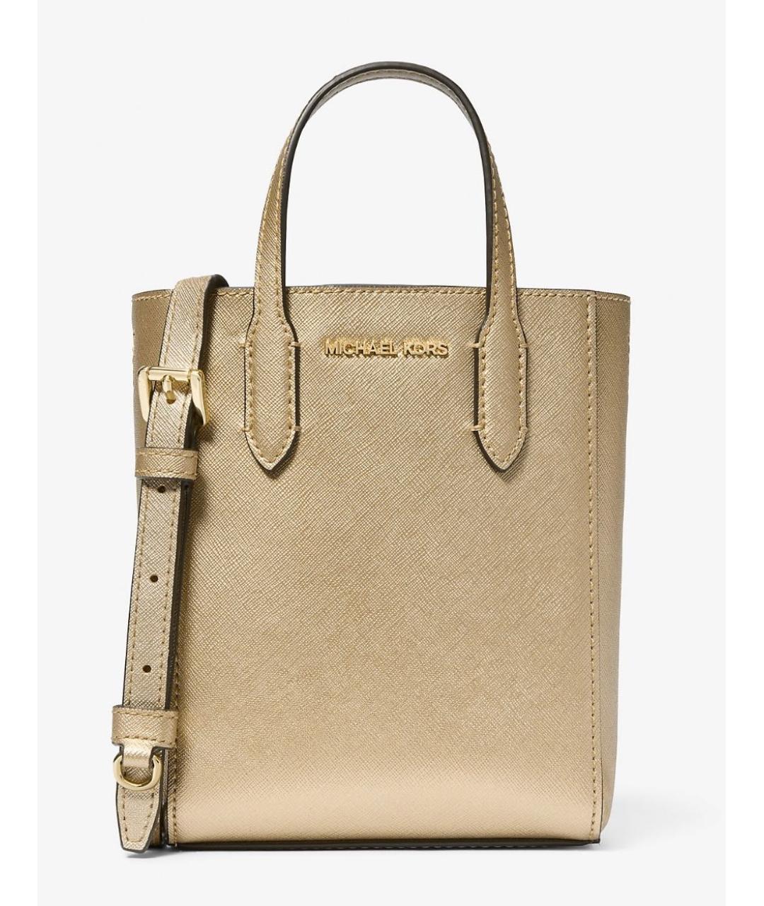 MICHAEL MICHAEL KORS Золотая сумка с короткими ручками, фото 9