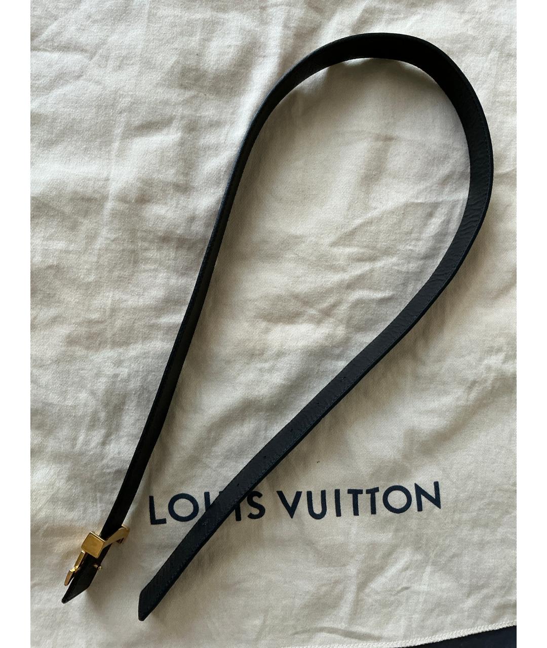 LOUIS VUITTON Коричневый кожаный ремень, фото 4