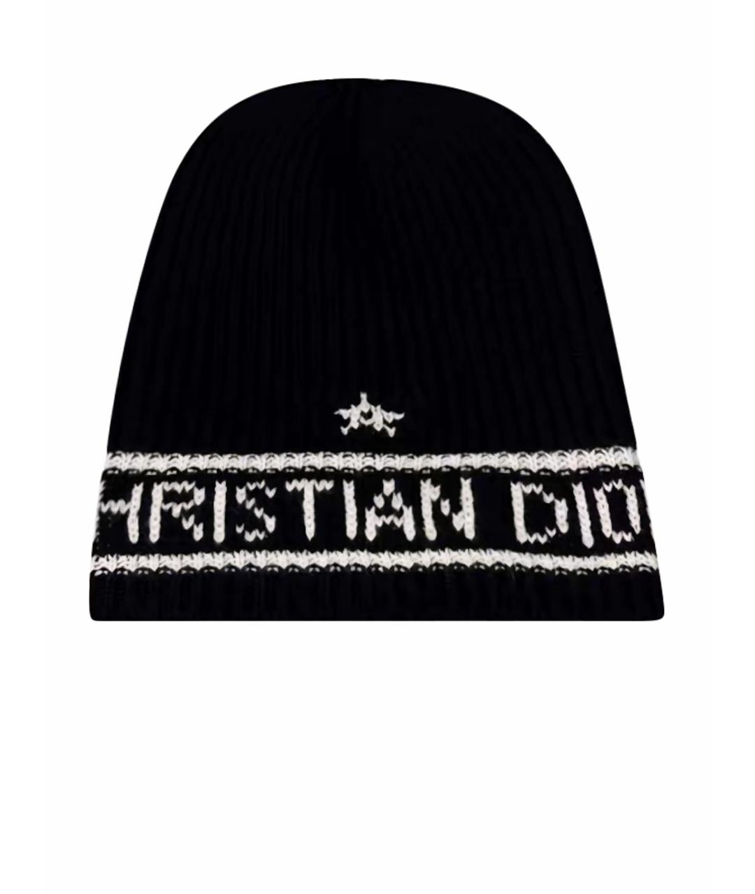 CHRISTIAN DIOR Черная шапка, фото 1