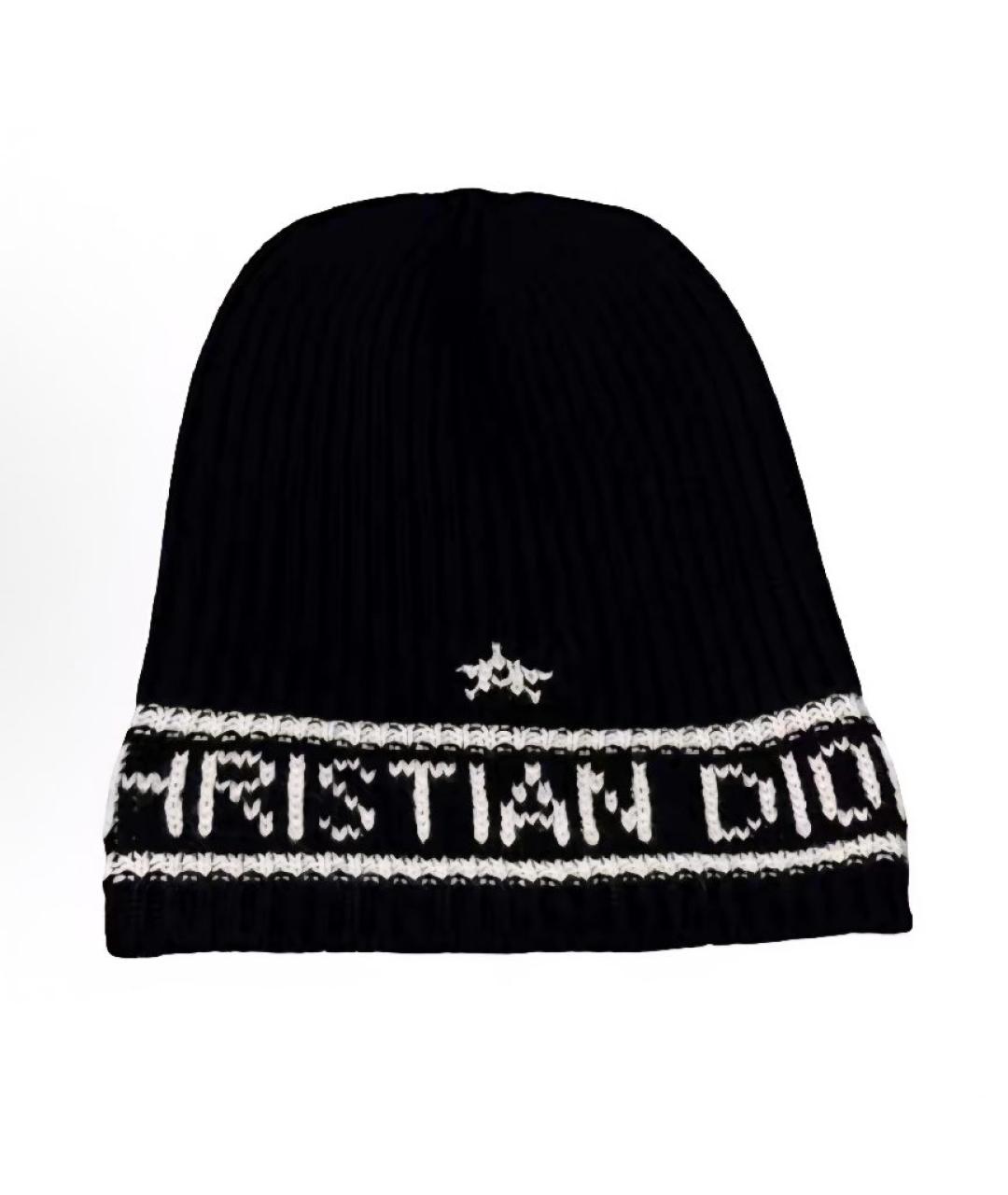 CHRISTIAN DIOR Черная шапка, фото 3