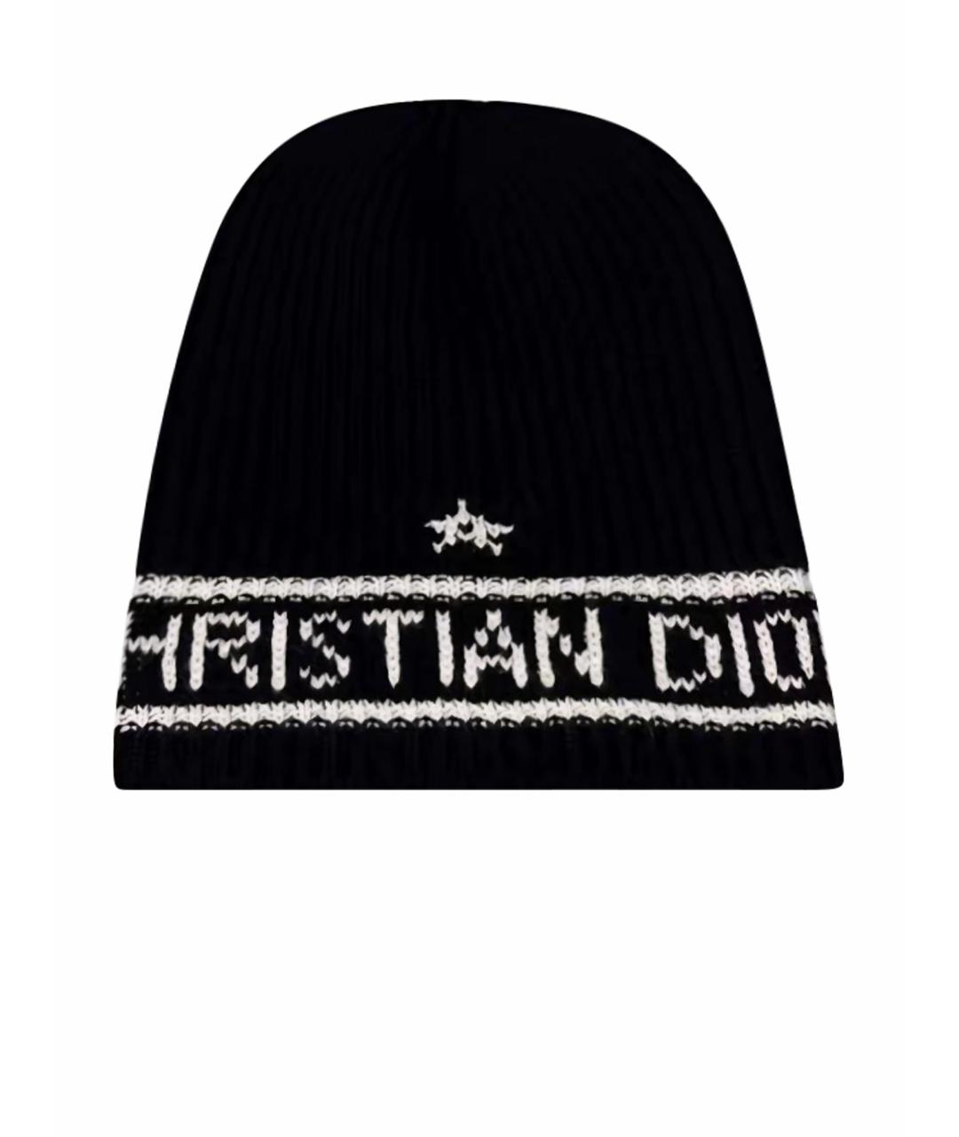 CHRISTIAN DIOR Черная шапка, фото 4