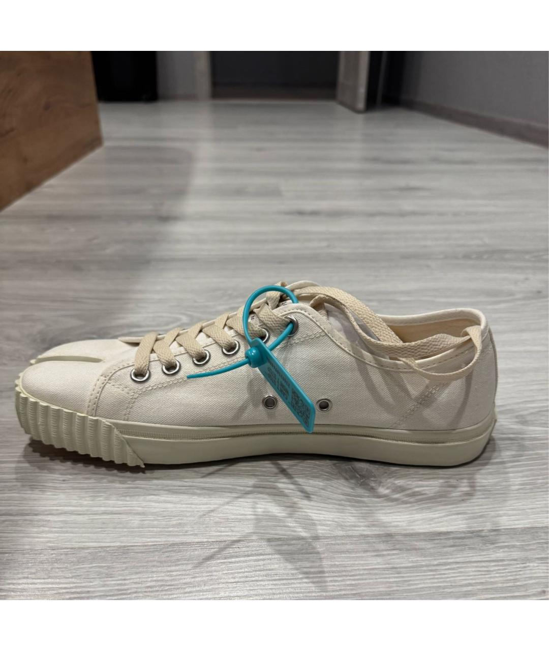 MAISON MARGIELA Бежевые кеды, фото 5