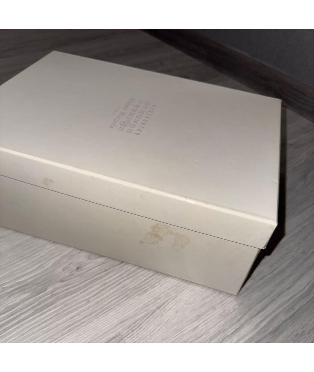 MAISON MARGIELA Бежевые кеды, фото 8