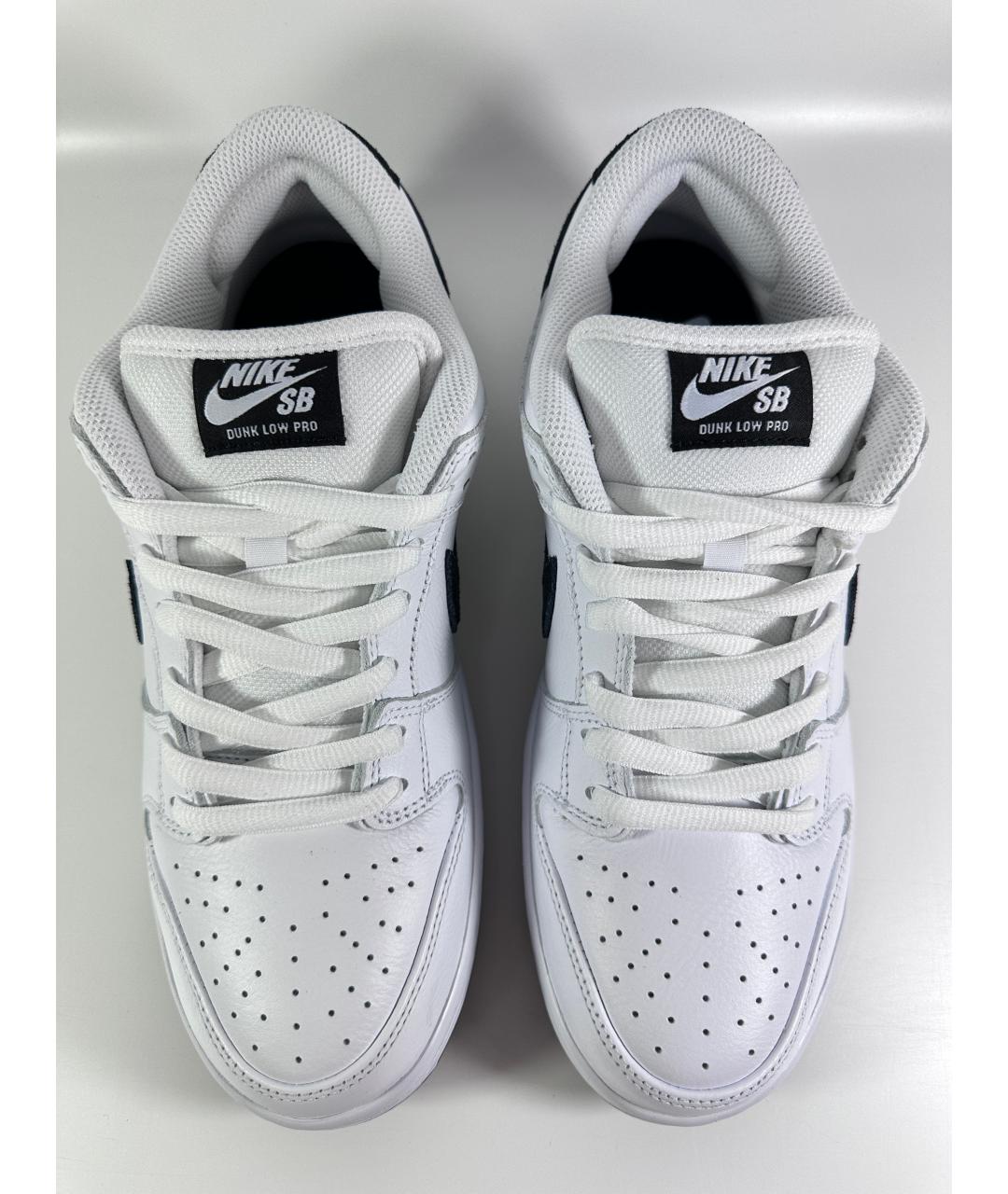 NIKE Белые кожаные низкие кроссовки / кеды, фото 3