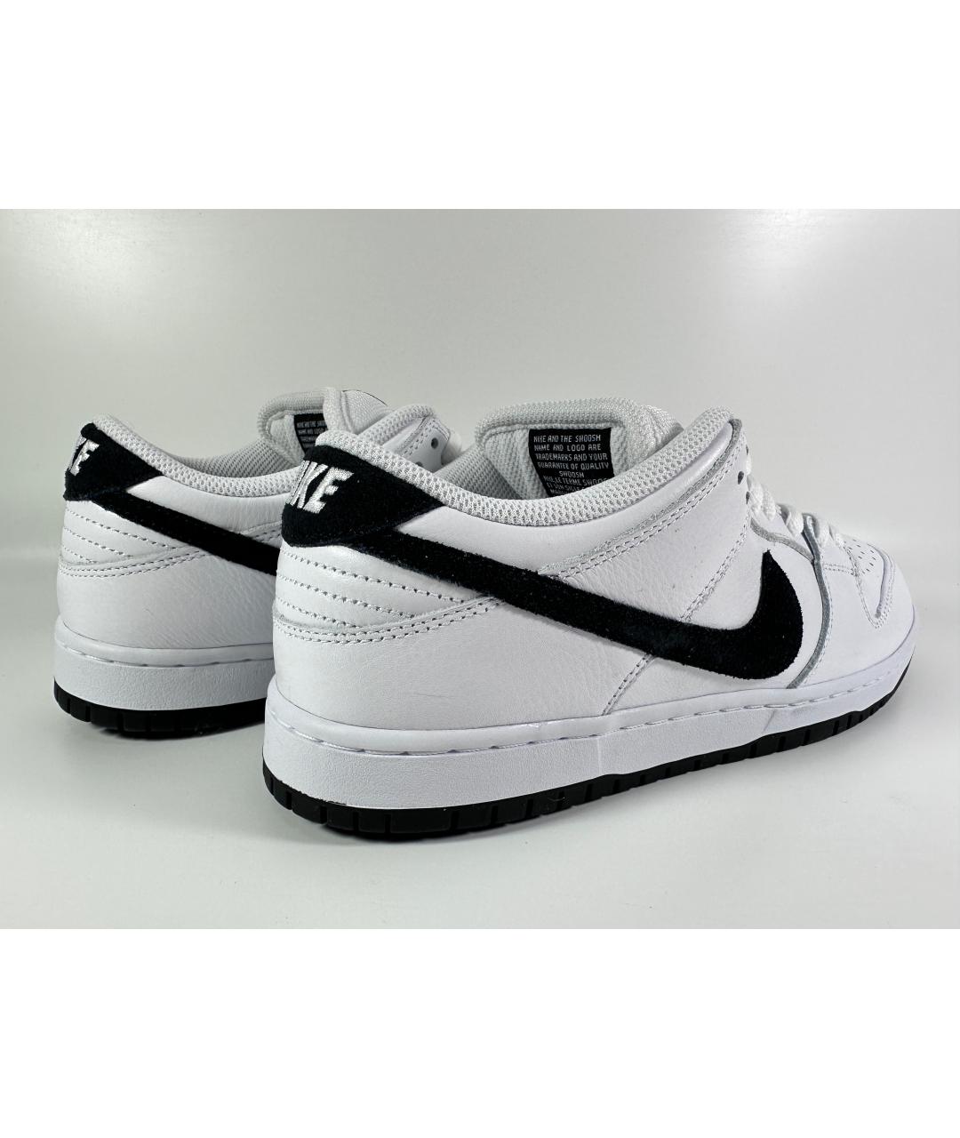NIKE Белые кожаные низкие кроссовки / кеды, фото 4