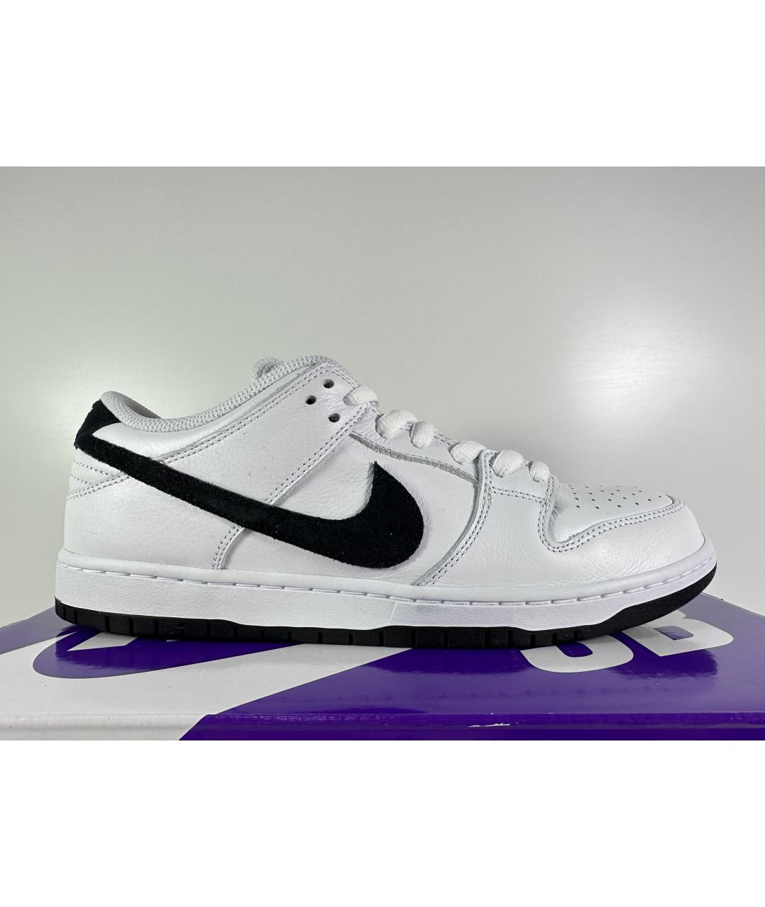 NIKE Белые кожаные низкие кроссовки / кеды, фото 7