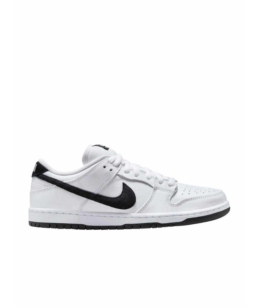 NIKE Белые кожаные низкие кроссовки / кеды, фото 1