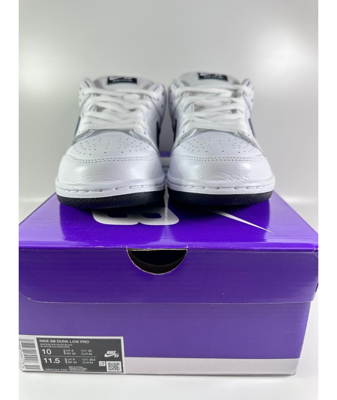 NIKE Белые кожаные низкие кроссовки / кеды, фото 2
