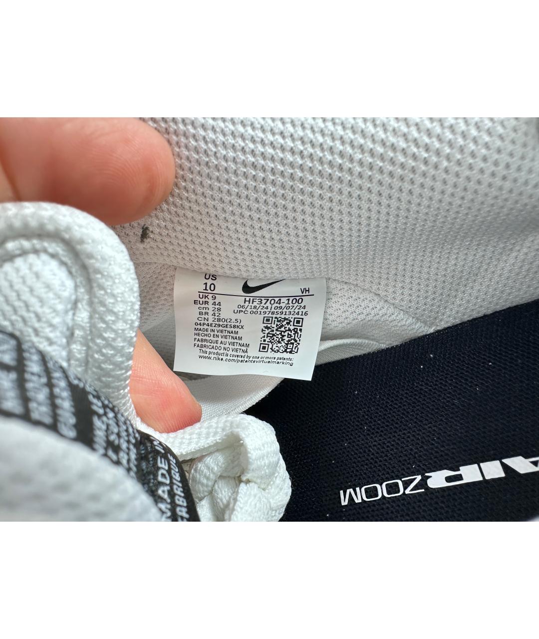 NIKE Белые кожаные низкие кроссовки / кеды, фото 8