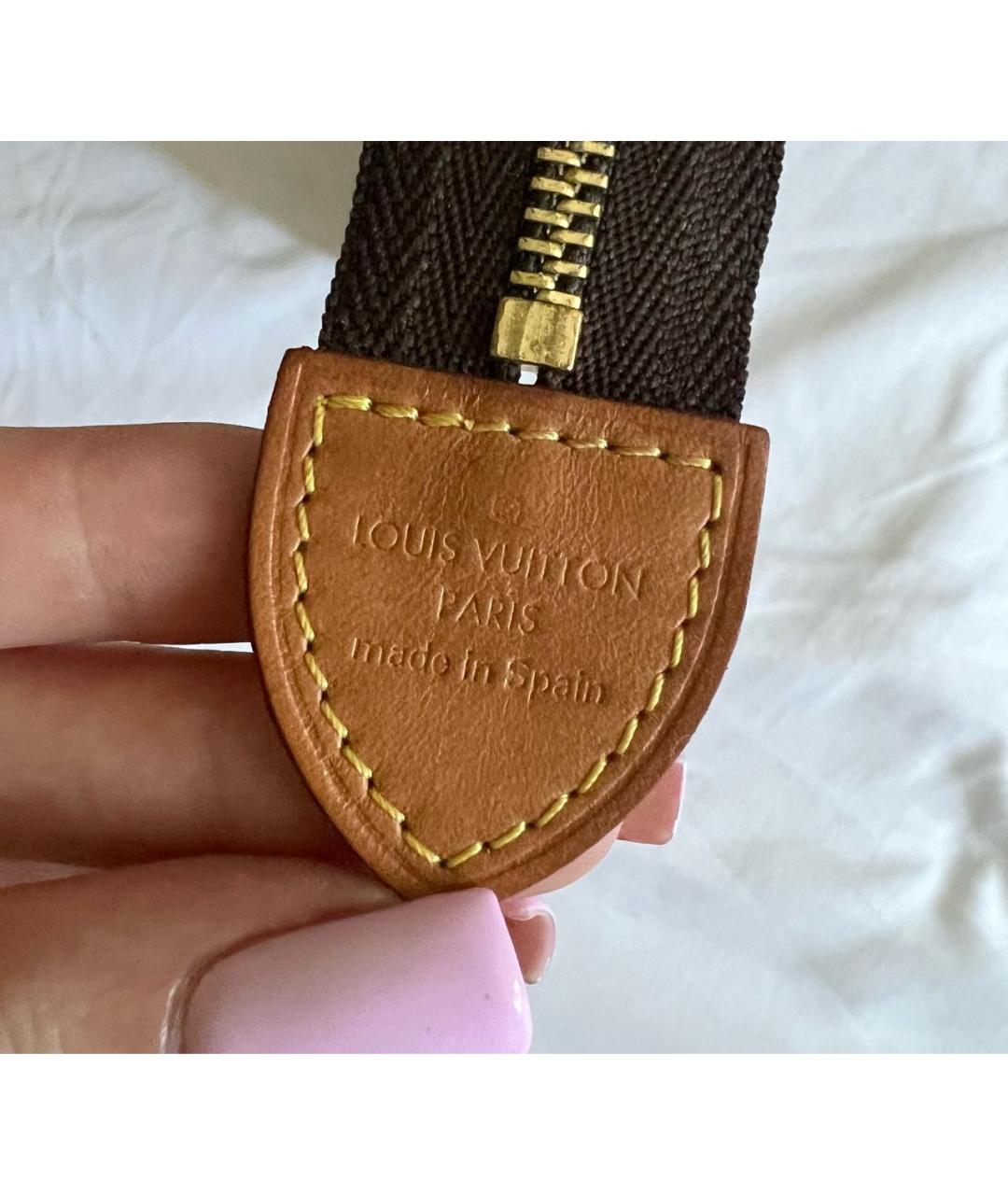 LOUIS VUITTON Коричневая косметичка, фото 6