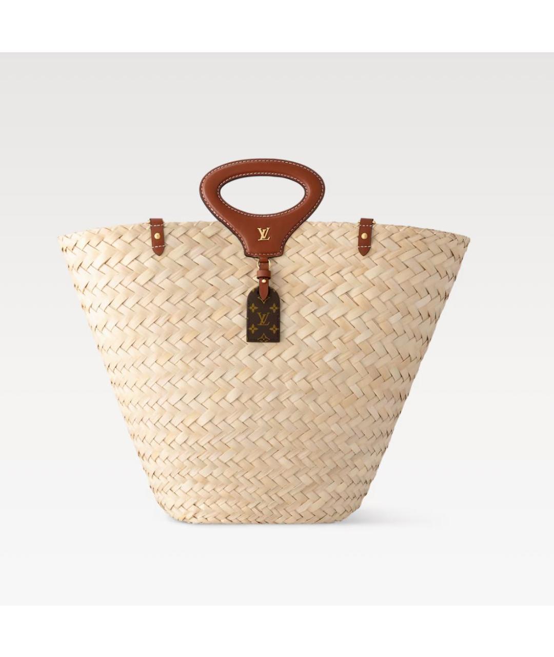 LOUIS VUITTON Бежевая пляжная сумка, фото 4