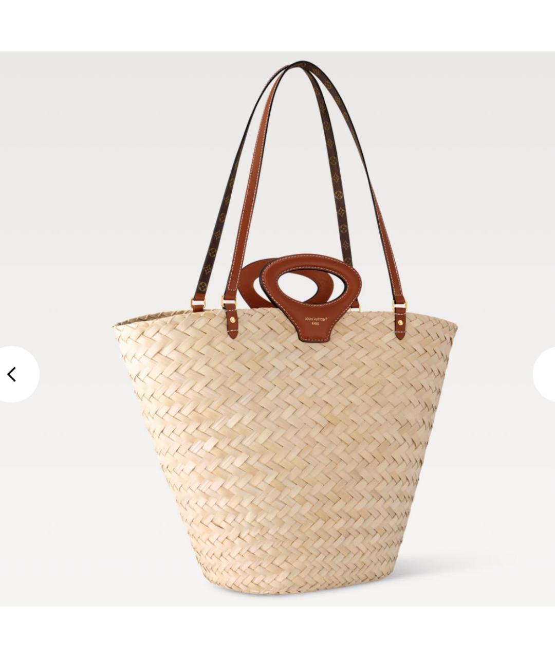 LOUIS VUITTON Бежевая пляжная сумка, фото 2