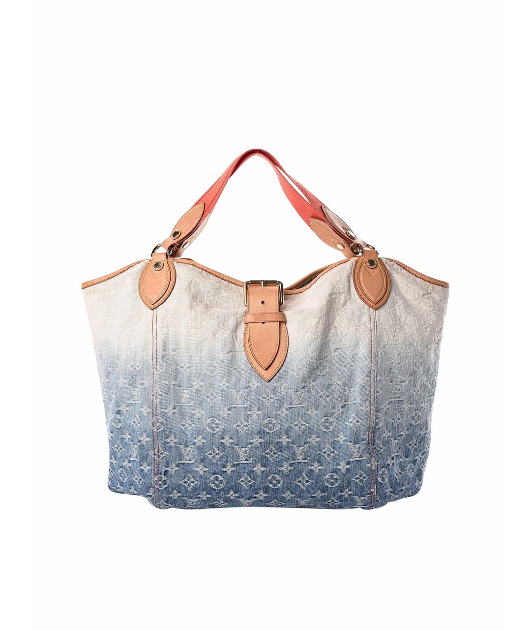 LOUIS VUITTON Голубая деним сумка тоут, фото 1
