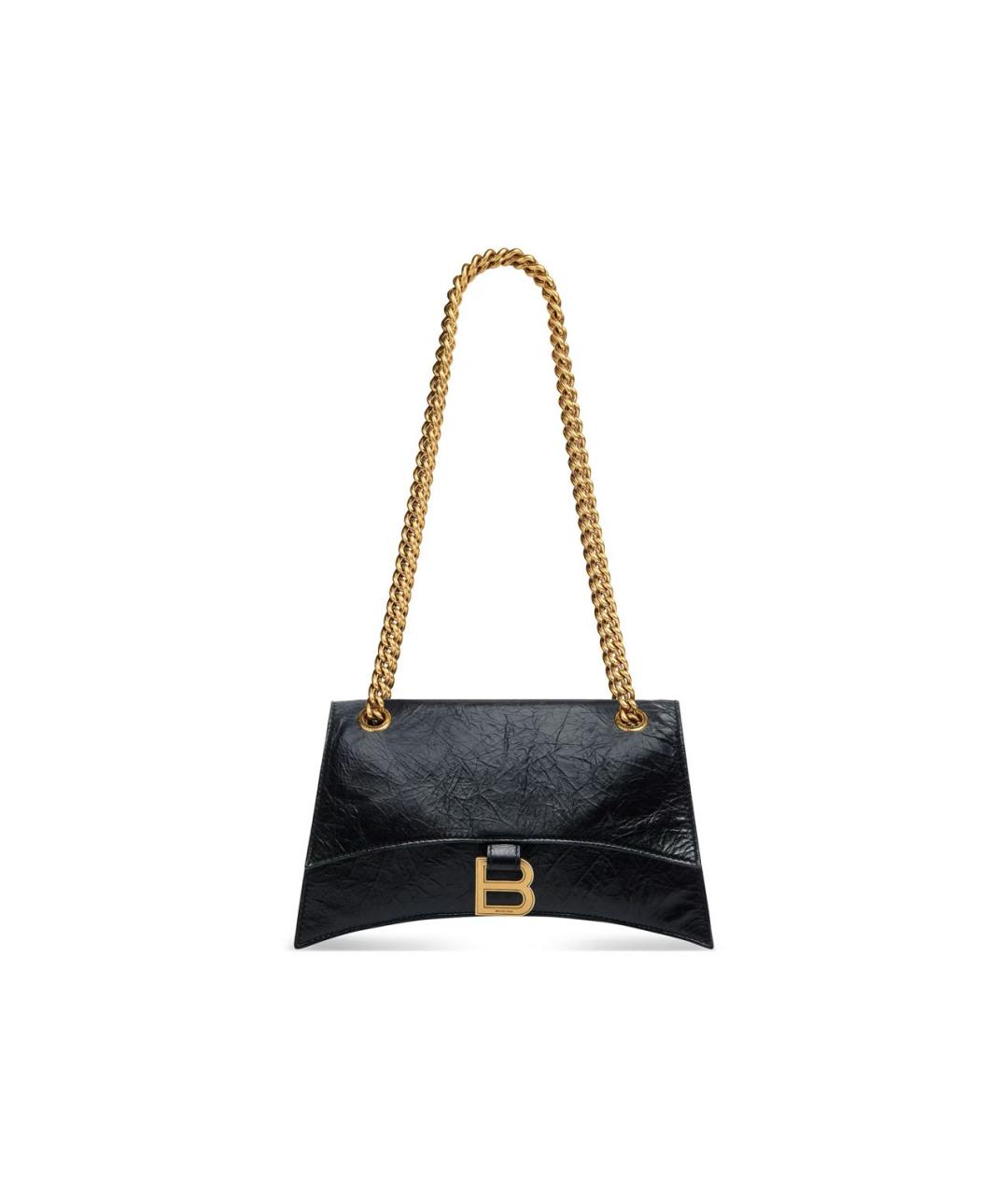 BALENCIAGA Черная кожаная сумка с короткими ручками, фото 1