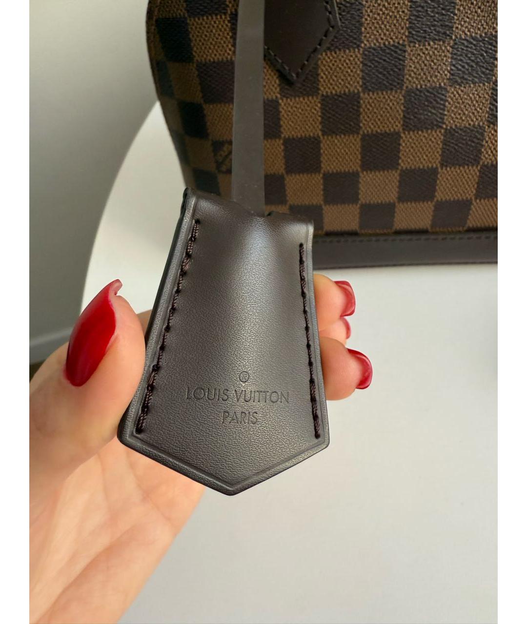 LOUIS VUITTON Коричневая сумка с короткими ручками, фото 6