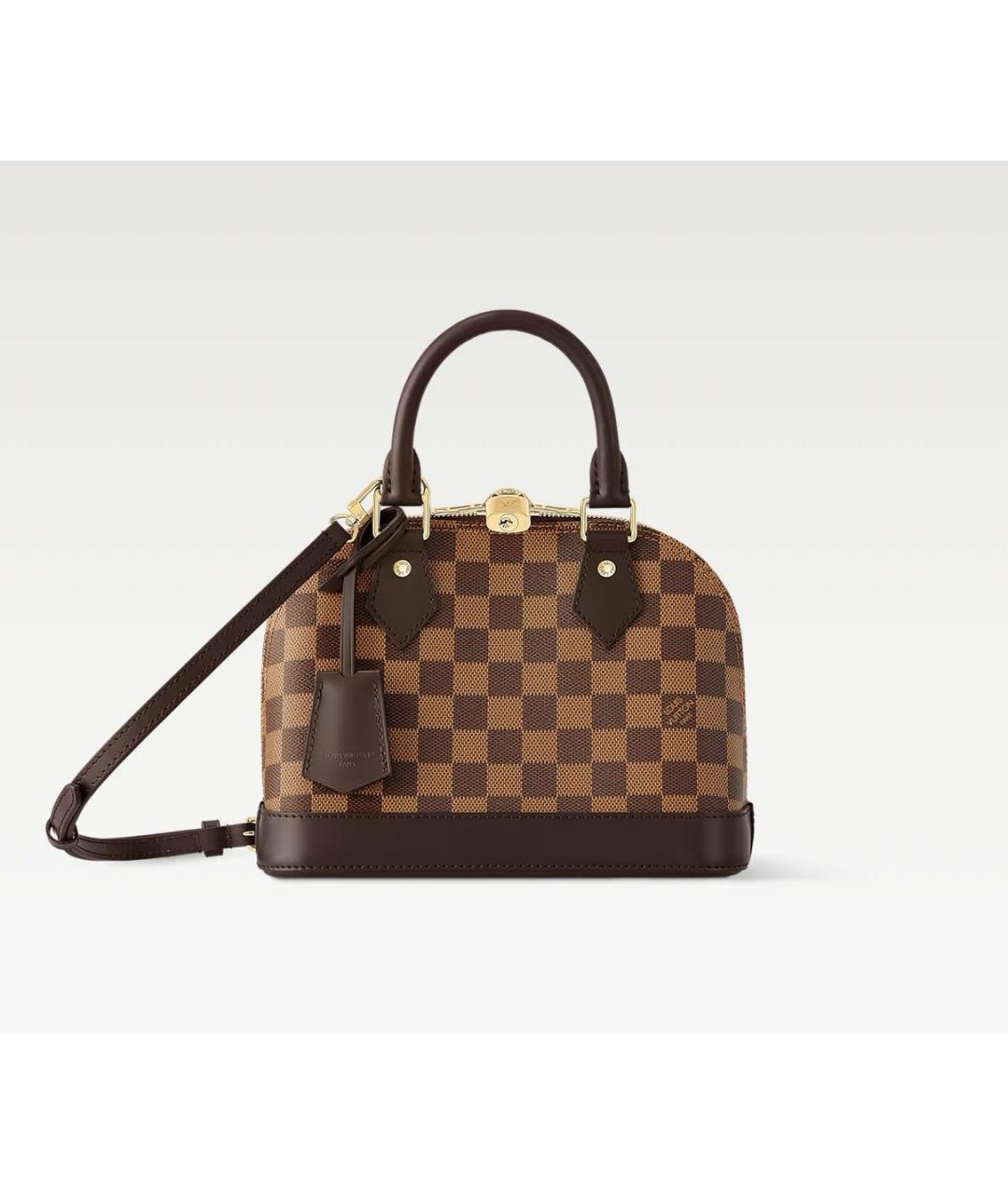 LOUIS VUITTON Коричневая сумка с короткими ручками, фото 8