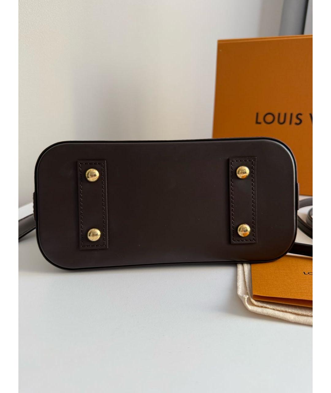 LOUIS VUITTON Коричневая сумка с короткими ручками, фото 3