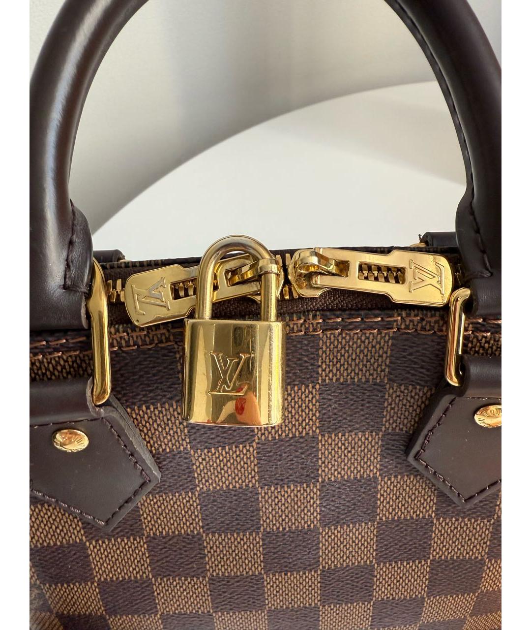 LOUIS VUITTON Коричневая сумка с короткими ручками, фото 4