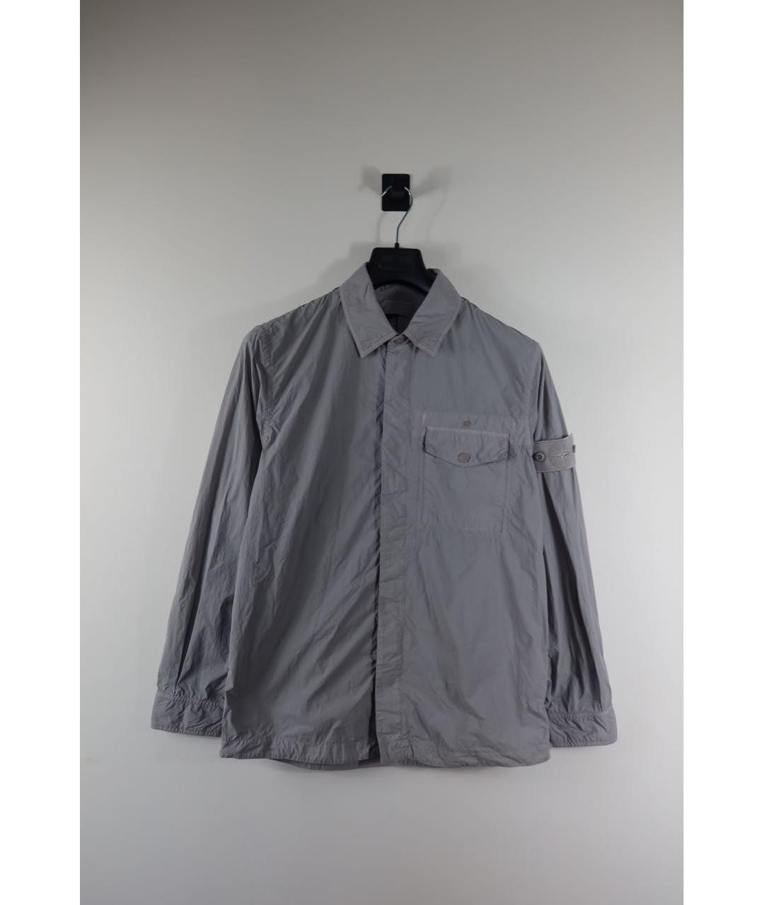 STONE ISLAND Серая полиамидовая куртка, фото 6